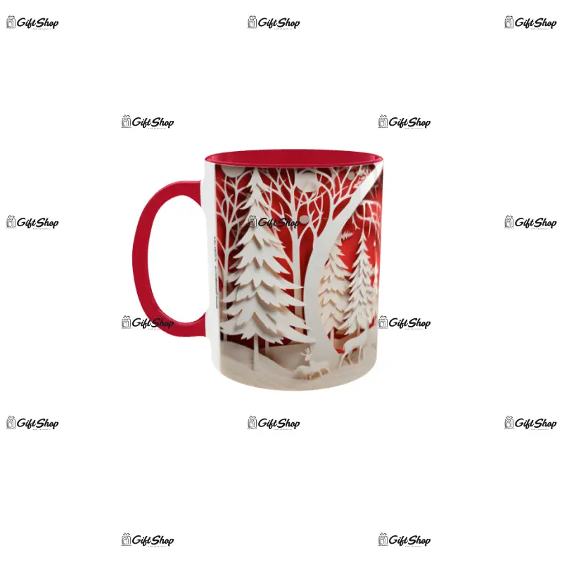 Iarna decor, cana din ceramica, 330ml, model cgs1791